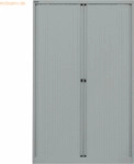 Bisley Rollladenschrank Euro Stahl 4 Fachb&ouml;den H 1979mm silber/silber