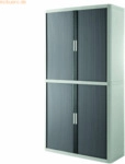 Paperflow Rollladenschrank BxTxH 110x41,5x204cm 4 B&ouml;den grau/anthrazit