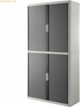 Paperflow Rollladenschrank BxTxH 110x41,5x204cm 4 B&ouml;den anthrazit/grau