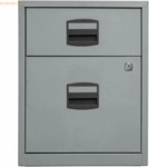 Bisley home H&auml;ngeregistraturschrank 2 Sch&uuml;be 1-bahnig silber
