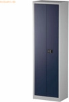 Bisley Fl&uuml;gelt&uuml;renschrank Universal Stahl 5 OH 4 Fachb&ouml;den l.grau/oxfo