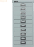 Bisley Schubladenschrank Basis A4 10 Sch&uuml;be silber