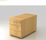 mcbuero.de Rollcontainer Solid TC mit 3 Sch&uuml;ben BxTxH 428x800x562mm Bu