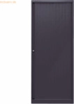 Bisley Rollladenschrank Euro Stahl 4 Fachb&ouml;den H&ouml;he 1979mm schwarz/sch