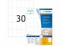 Herma 8046, HERMA Anhänger 35x59,4 mm weiß Papier/Folie/Papier perforiert nicht kl