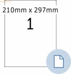 HERMA Etiketten A4 PE-Folie wei&szlig; 203x297mm 250 Blatt/250 Etiketten