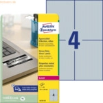 Avery Zweckform Typenschild-Etiketten 105 x 148mm silber VE=80 St&uuml;ck