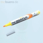 12 x Pentel Whiteboardmarker Maxiflo 2mm Rundspitze gelb