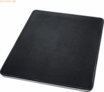 Sigel Mauspad eyestyle schwarz/wei&szlig;e Naht Lederimitat B20x T0,6x H25cm