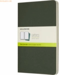 Moleskine Notizheft Cahier Large A5 blanko Kartoneinband VE=3 St&uuml;ck my