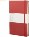 Moleskine Notizbuch L A5 13x21cm liniert Hardcover rot