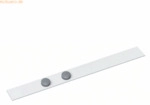 Maul Ferroleiste standard magnetisch 5x50 cm wei&szlig; sk mit 2 Magneten