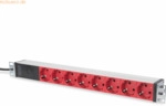 Assmann DIGITUS 1HE Alu PDU 10A Plug, 8x CEE 7/7 Abgriffe C14 Stecker