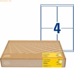 Avery Zweckform Versandetiketten 99,1x139mm wei&szlig; VE=1200 St&uuml;ck