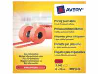 Avery Zweckform Handauszeichner-Etiketten 1-zeilig permanent rot 26x16