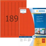 Herma Etiketten 25,4x10 mm rot Papier matt VE= 18900 St&uuml;ck