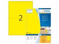 Herma 4565, Herma Etiketten 199,6x143,5 mm gelb Papier matt VE= 200 Stück