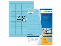 Herma 4547, Herma Etiketten 45,7x21,2 mm blau Papier matt VE= 4800 Stück