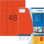 Herma Etiketten 45,7x21,2 mm rot Papier matt VE= 4800 St&uuml;ck