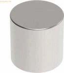 Maul Neodym-Zylindermagnet 10x10mm 4000 g hellsilber VE=4 St&uuml;ck