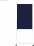 Magnetoplan Moderationswand 11112103 75x120cm Filz blau