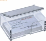 Sigel Visitenkarten-Box Acryl glasklar