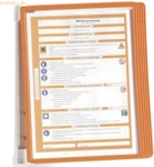 Durable Sichttafelhalter Vario Wall 5 5 Sichttafeln orange