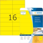 Herma Etiketten 105x37 mm gelb abl&ouml;sbar Papier matt VE= 320 St&uuml;ck