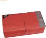 Papstar Servietten 33x33cm 3-lagig 1/4-Falz VE=250 St&uuml;ck rot