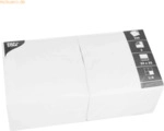 Papstar Servietten 33x33cm 3-lagig 1/4-Falz VE=250 St&uuml;ck wei&szlig;