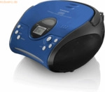 Lenco LENCO SCD-24 Stereo UKW-Radio mit CD-Player, blau/schwarz