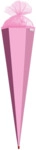 ROTH Bastel-Schult&uuml;te rosa - eckig 85 cm