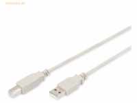 Assmann ASSMANN USB 2.0 Kabel Typ A-B 1.8m USB 2.0 konform beige