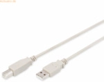 Assmann ASSMANN USB 2.0 Kabel Typ A-B 1.8m USB 2.0 konform beige