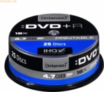 k.A. DVD-Rohlinge DVD+R 4,7GB/16x bedruckbar auf Spindel VE=25 St&uuml;ck