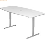 mcbuero.de Konferenztisch 220x103/83cm elektr. h&ouml;henverstellbar Tastsc