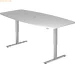 mcbuero.de Konferenztisch 220x103/83cm elektr. h&ouml;henverstellbar Tastsc