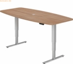 mcbuero.de Konferenztisch 220x103/83cm elektr. h&ouml;henverstellbar Memory