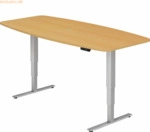 mcbuero.de Konferenztisch 220x103/83cm elektr. h&ouml;henverstellbar Memory
