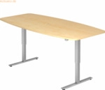 mcbuero.de Konferenztisch 220x103/83cm elektr. h&ouml;henverstellbar Tastsc