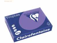 5 x Clairefontaine Kopierpapier Trophee A4 80g/qm VE=500 Blatt lila