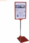 Franken Preisst&auml;nder DIN A4 rot 32-62 cm H&ouml;he