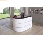 Kerkmann Theke Cento 1 BxT 180x195cm wei&szlig;/anthrazit
