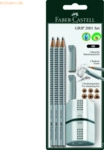 Faber Castell Bleistift Grip 2001 inkl. Eraser Cap und Dreifachspitzdo