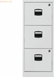 Bisley home H&auml;ngeregistraturschrank 3 Sch&uuml;be 1-bahnig lichtgrau