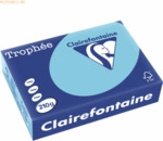 4 x Clairefontaine Kopierpapier Trophee A4 210g/qm VE=250 Blatt blau