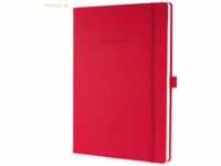 Sigel Notizbuch Conceptum A4 194 Seiten Hardcover kariert 80g red
