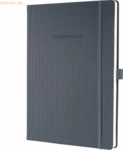 3 x Sigel Notizbuch Conceptum A4 194 Seiten Hardcover kariert 80g dark