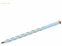 12 x Stabilo Dreikant-Bleistift Easygraph B blau