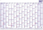 G&uuml;ss Wandplaner mit 16 Monaten 120x80cm Nov. 2026-Febr. 2028